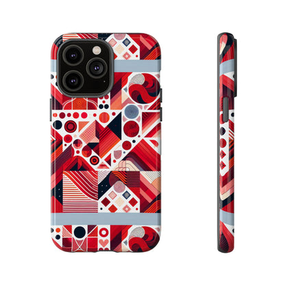 Pattern Image 8 Vibrant Shockproof Phone Case for Kids and Teens with Abstract Geometric Design Compatible with iPhone 13, 14, 15 & 16 – all models including Pro, Pro Max & Plus