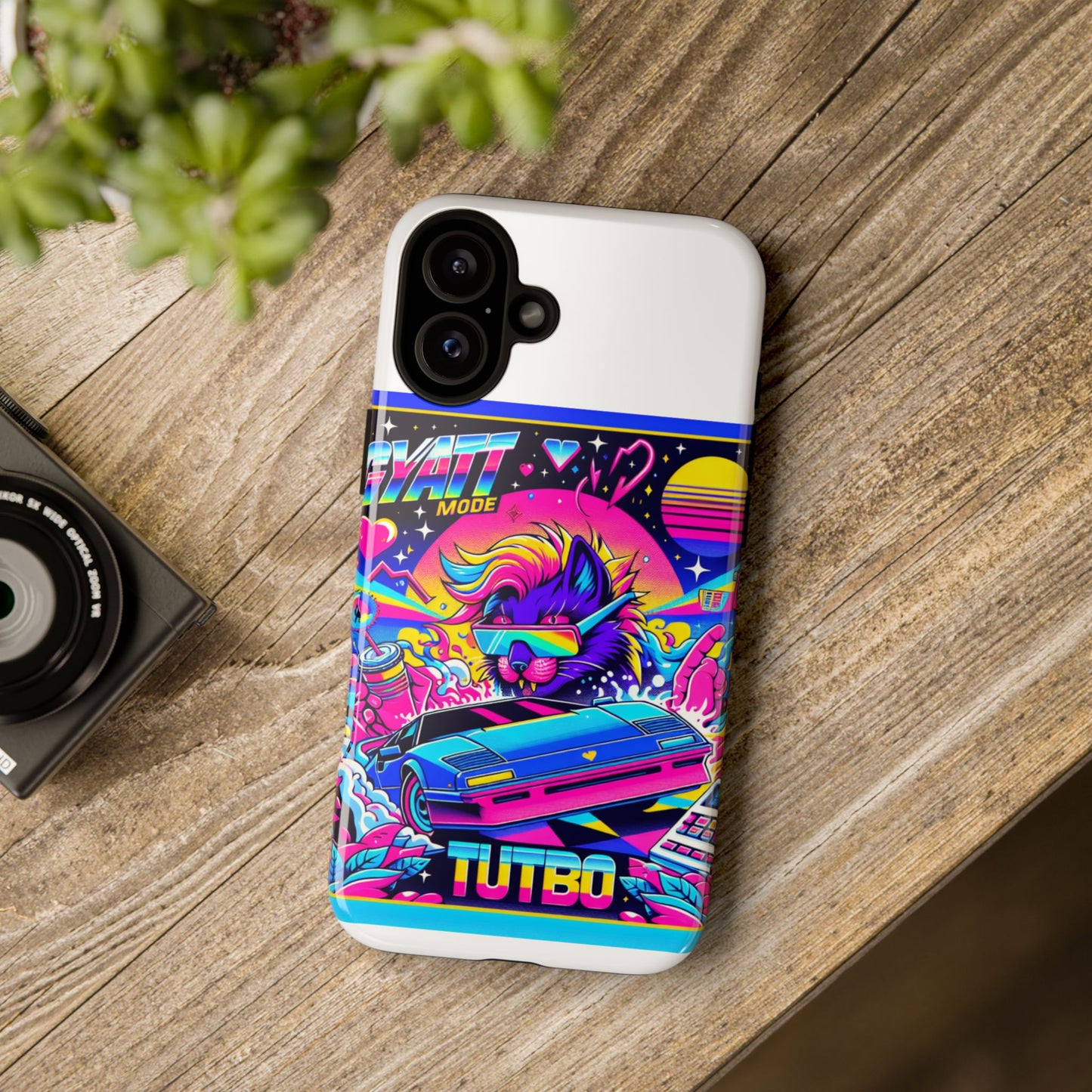 gyatt mode turbo 3d wrap protective phone case for anime fans, durable tpu silicone, uv protected, shock absorption, glossy or matte finish, unique gift idea