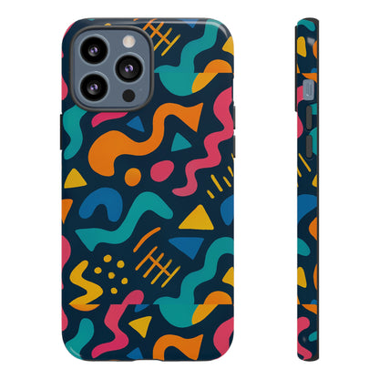 Vibrant Abstract Protective Phone Case with Bold 3D Design for Unique Expression and Stylish Protection Compatible with iPhone 13, 14, 15 & 16 – all models including Pro, Pro Max & Plus