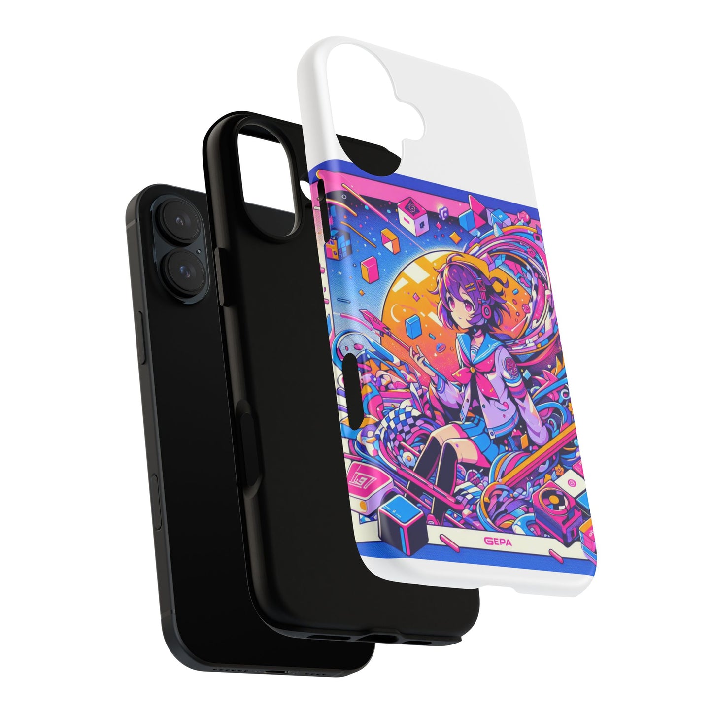 skibidi system update 3d wrap protective phone case for anime and comic fans, durable shock absorption, uv protected, glossy or matte finish