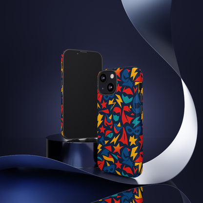 Vibrant Superhero Protective Phone Case with 3D Wrap Design – Stylish Unisex Protection for Smartphones Compatible with iPhone 13, 14, 15 & 16 – All Models Including Pro, Pro Max & Plus