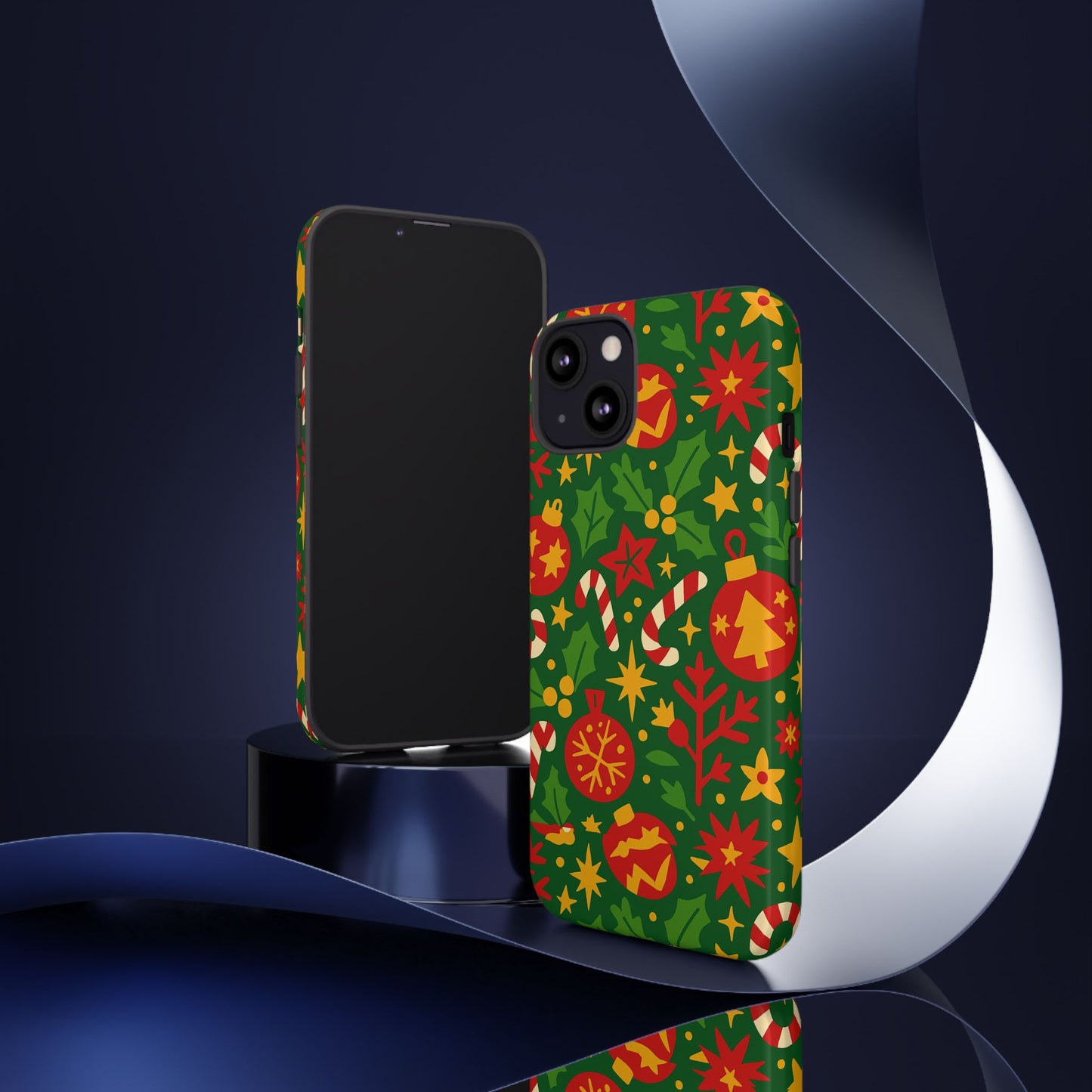 vibrant christmas themed 3d wrap phone case for smartphones - fun holiday accessory for self-expression compatible with iphone 13, 14, 15 & 16 – all models including pro, pro max & plus