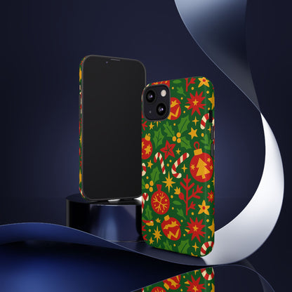 Vibrant Christmas Themed 3D Wrap Phone Case for Smartphones - Fun Holiday Accessory for Self-Expression Compatible with iPhone 13, 14, 15 & 16 – all models including Pro, Pro Max & Plus