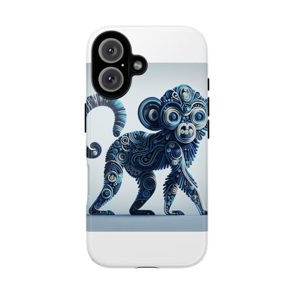Vibrant 3D Wrap Protective Phone Case with Unique Monkey Design – Stylish Accessory for Men and Women Compatible with iPhone 13, 14, 15 & 16 – all models including Pro, Pro Max & Plus