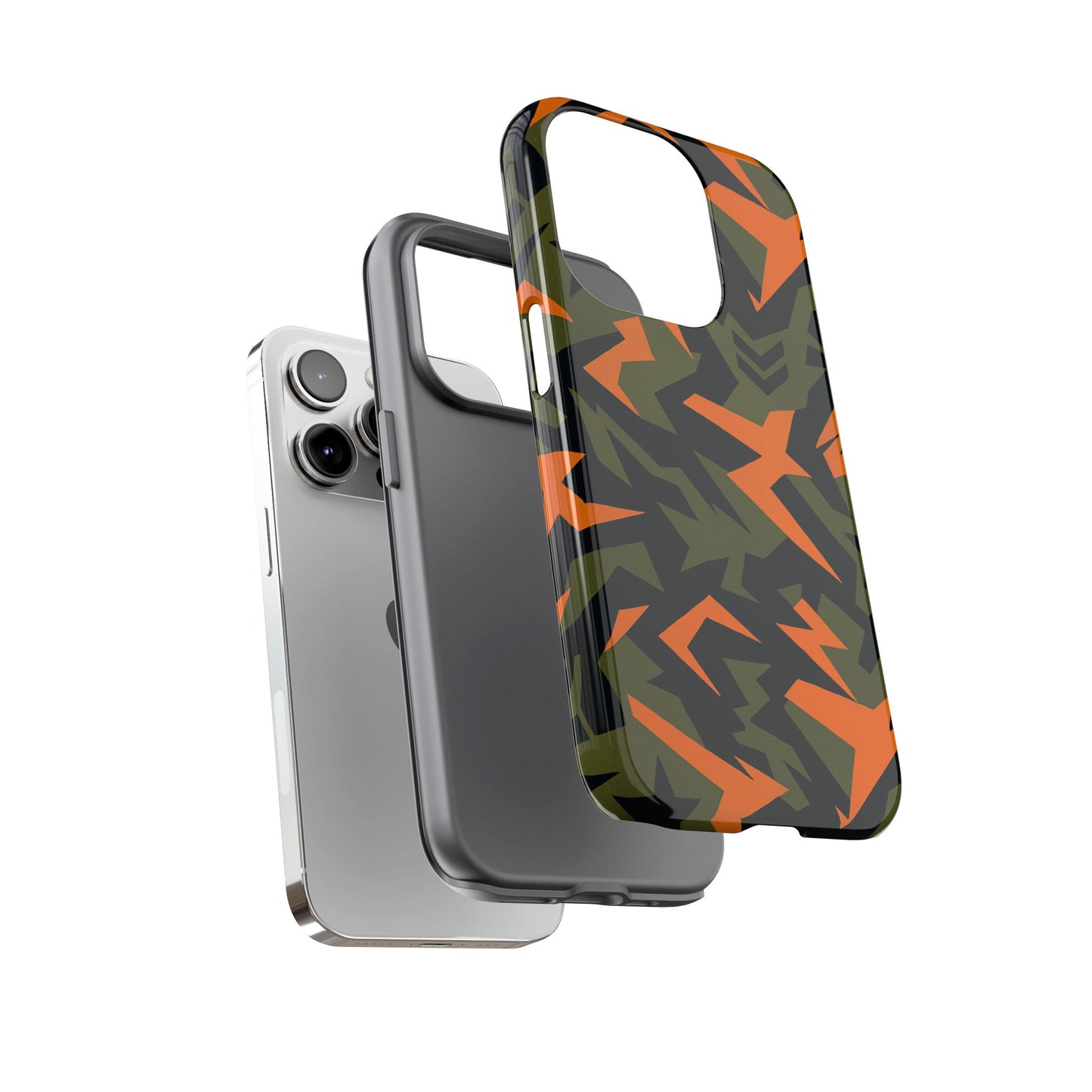 military camouflage 3d wrap protective phone case for bold expression and unique style compatible with iphone 13, 14, 15 & 16 – all models including pro, pro max & plus