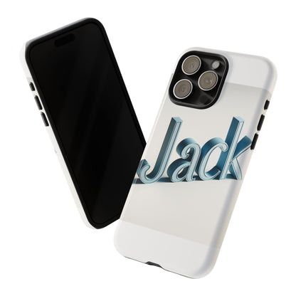 Vibrant 3D Text Protective Phone Case in Blue for Unique Self-Expression – Stylish Protection Compatible with iPhone 13, 14, 15 & 16 – all models including Pro, Pro Max & Plus