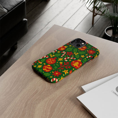 Vibrant Christmas Themed 3D Wrap Phone Case for Smartphones - Fun Holiday Accessory for Self-Expression Compatible with iPhone 13, 14, 15 & 16 – all models including Pro, Pro Max & Plus