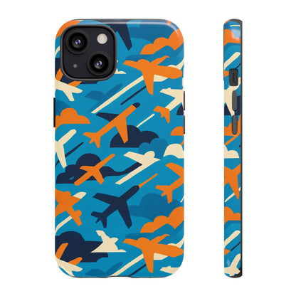 Vibrant Aviation-Themed Protective Phone Case with 3D Wrap Design – Stylish Accessory for Self-Expression – Compatible with iPhone 13, 14, 15 & 16 – all models including Pro, Pro Max & Plus