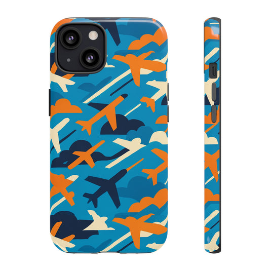 Vibrant Aviation-Themed Protective Phone Case with 3D Wrap Design – Stylish Accessory for Self-Expression – Compatible with iPhone 13, 14, 15 & 16 – all models including Pro, Pro Max & Plus