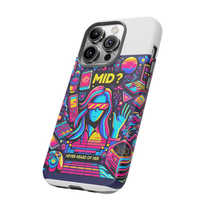 Mid Never Heard Of Her 3D Wrap Protective Phone Case for Fun Retro Style and Shock Absorption, Ideal Gift for Tech Enthusiasts and Anime Lovers