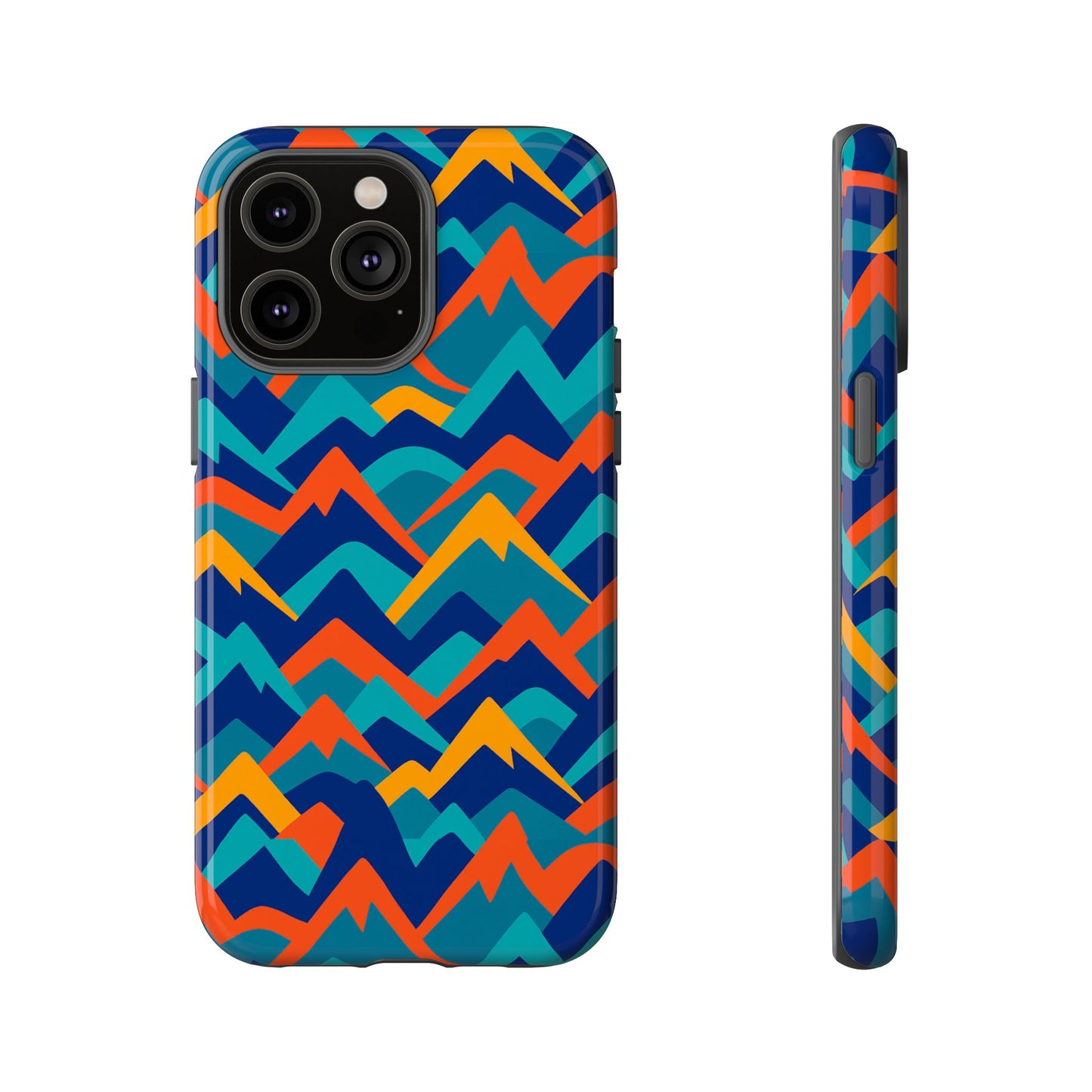 vibrant 3d mountain design protective phone case – stylish and durable cover compatible with iphone 13, 14, 15 & 16 – all models including pro, pro max & plus