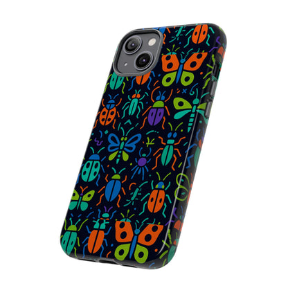 Vibrant 3D Insect Phone Case Colourful Stylish Protective Cover Unique Design for Men and Women Compatible with iPhone 13, 14, 15 & 16 – all models including Pro, Pro Max & Plus