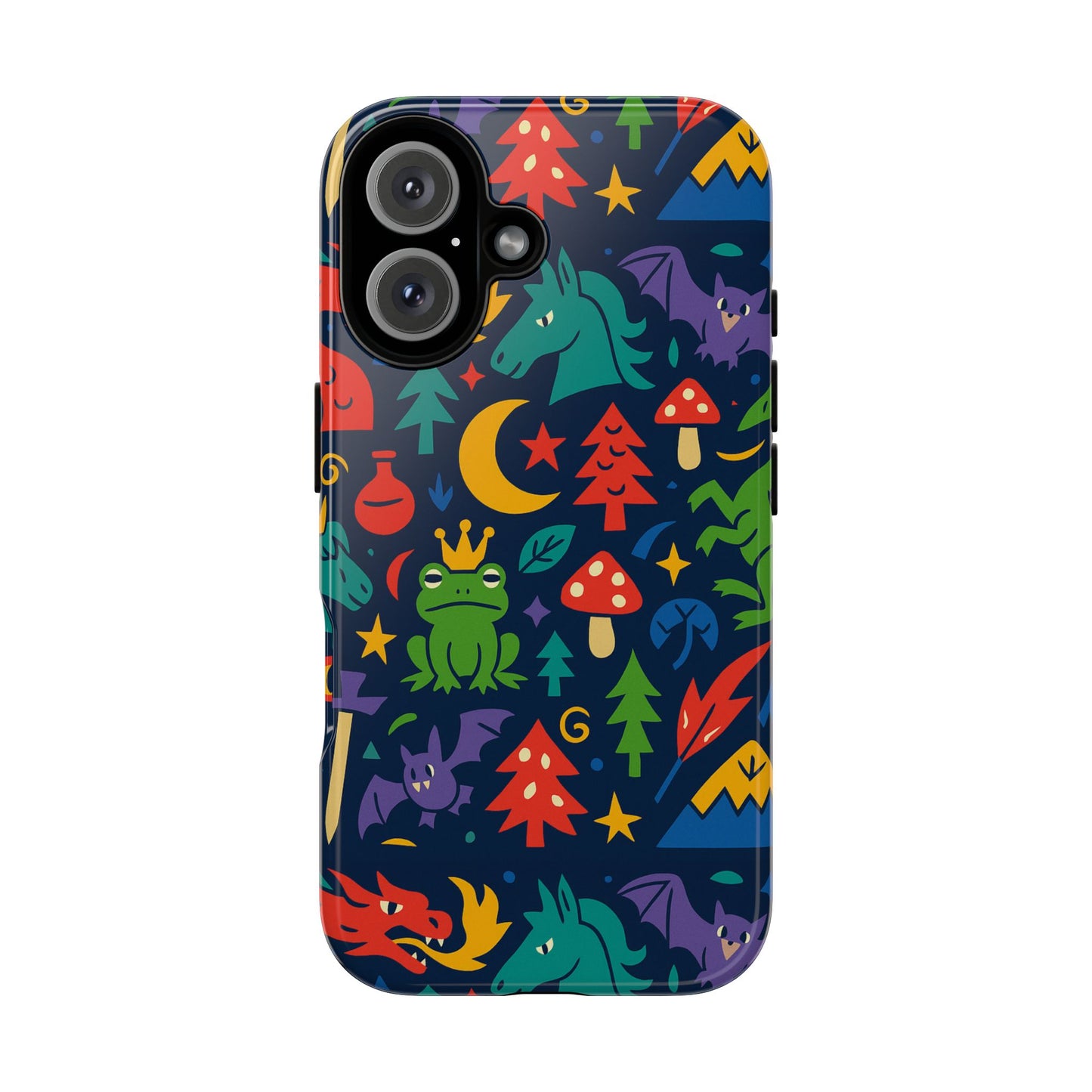 vibrant 3d wrap protective phone case with playful fantasy design for unique smartphone accessories compatible with iphone 13, 14, 15 & 16 – all models including pro, pro max & plus