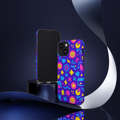 Multicolor Y2K Protective Phone Case with 3D Wrap Design – Fun and Playful Accessory Compatible with iPhone 13, 14, 15 & 16 – All Models Including Pro, Pro Max & Plus