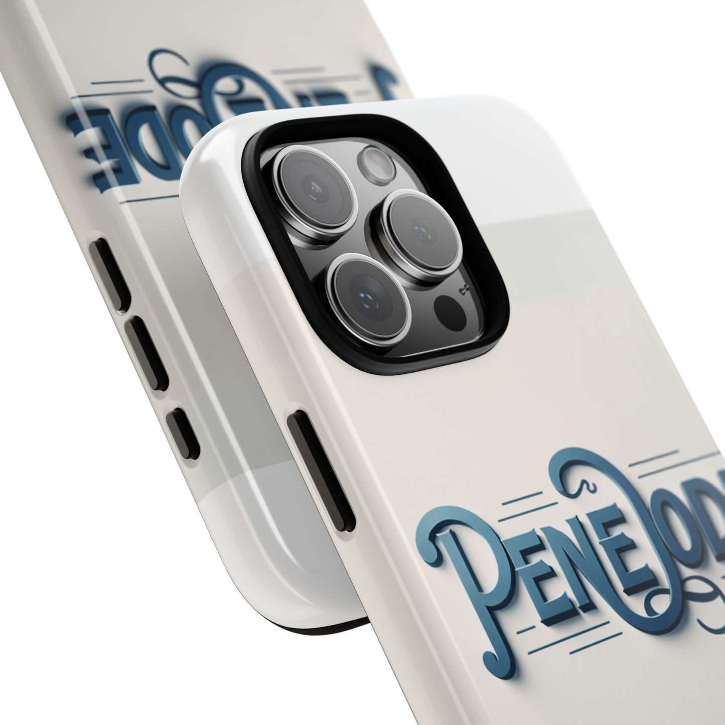 elegant blue typography phone case stylish accessory for self-expression compatible with iphone 13, 14, 15 & 16 – all models including pro, pro max & plus