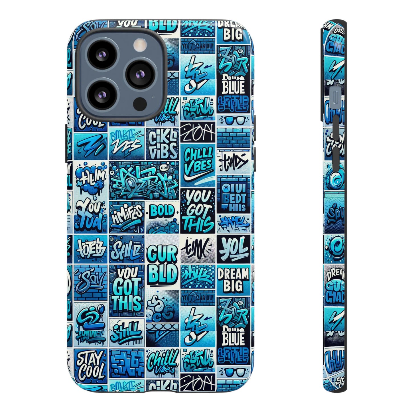 vibrant blue 3d wrap protective phone case featuring retro alphabet design for stylish smartphone protection compatible with iphone 13, 14, 15 & 16 – all models including pro, pro max & plus