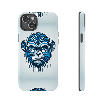 Blue Animal Create 21 3D Wrap Phone Case for Kids and Teens Shockproof UV Protected Durable Silicone Cover with Retro Anime and Comic Inspired Design