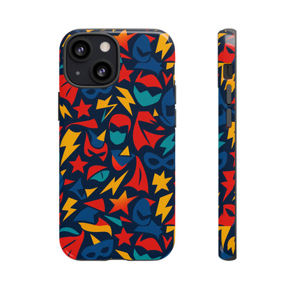 Vibrant Superhero Protective Phone Case with 3D Wrap Design – Stylish Unisex Protection for Smartphones Compatible with iPhone 13, 14, 15 & 16 – All Models Including Pro, Pro Max & Plus