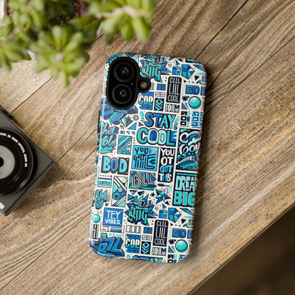 Vibrant 3D Protective Phone Case in Blue Alphabet Design for Trendy Accessories Stylish Protection Compatible with iPhone 13, 14, 15 & 16 – all models including Pro, Pro Max & Plus