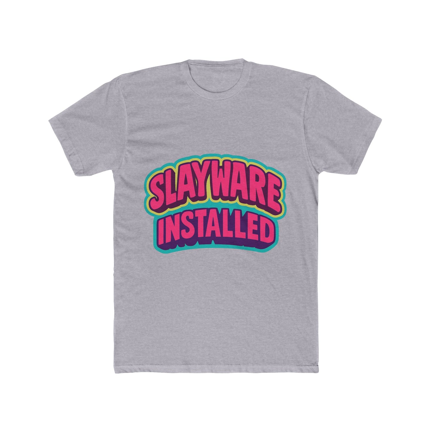 slayware installed unisex t-shirt – multicolor meme graphic tee – comfort and style for men & women