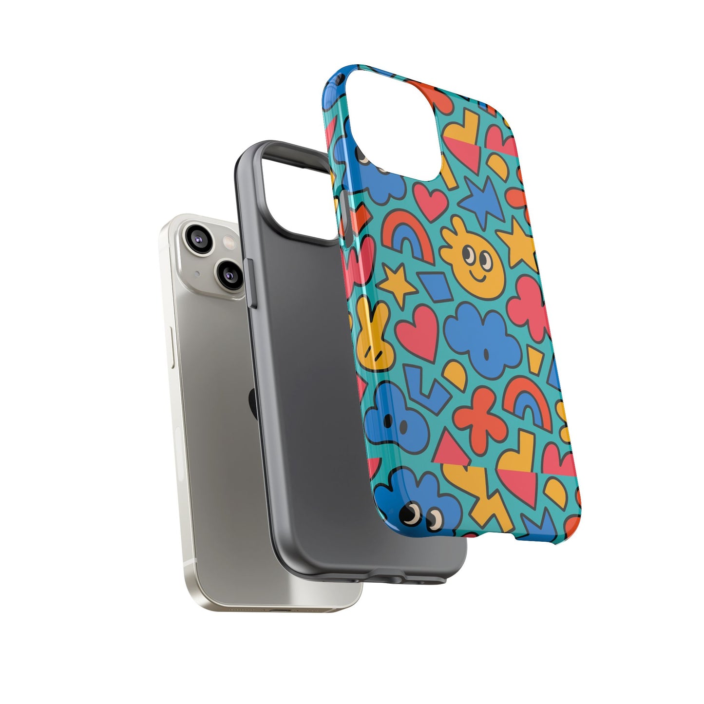 vibrant cartoon 3d wrap protective phone case with fun playful design for smartphone lovers compatible with iphone 13, 14, 15 & 16 – all models including pro, pro max & plus