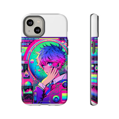 Touching Grass Weekly Vibrant Protective Phone Case for Smartphones, Retro Anime Design, Shock Absorbent TPU, UV Protected, Unique Gift for Tech Enthusiasts
