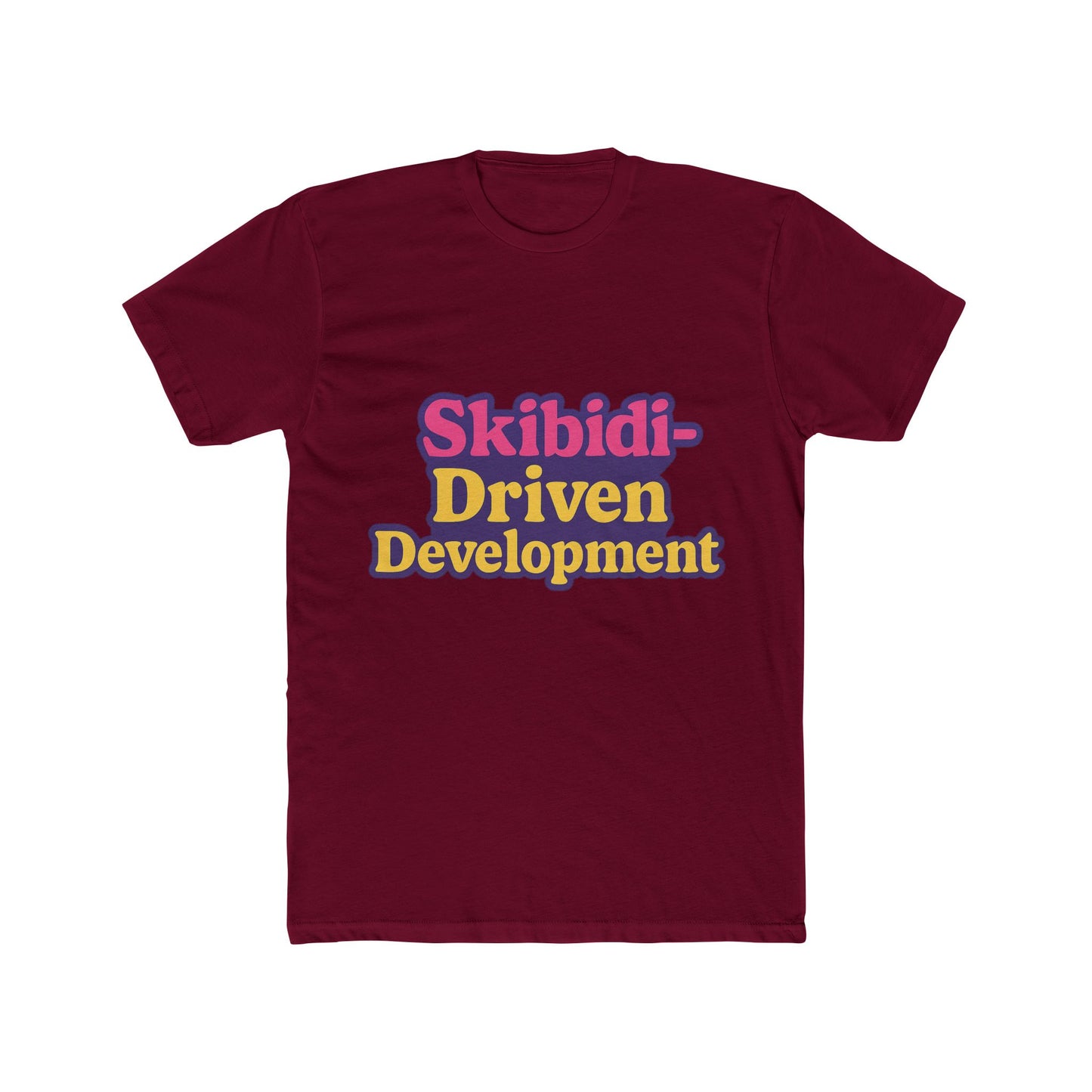 skibidi-driven development meme purple unisex t-shirt - trendy viral graphic tee