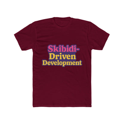 Skibidi-Driven Development Meme Purple Unisex T-Shirt - Trendy Viral Graphic Tee