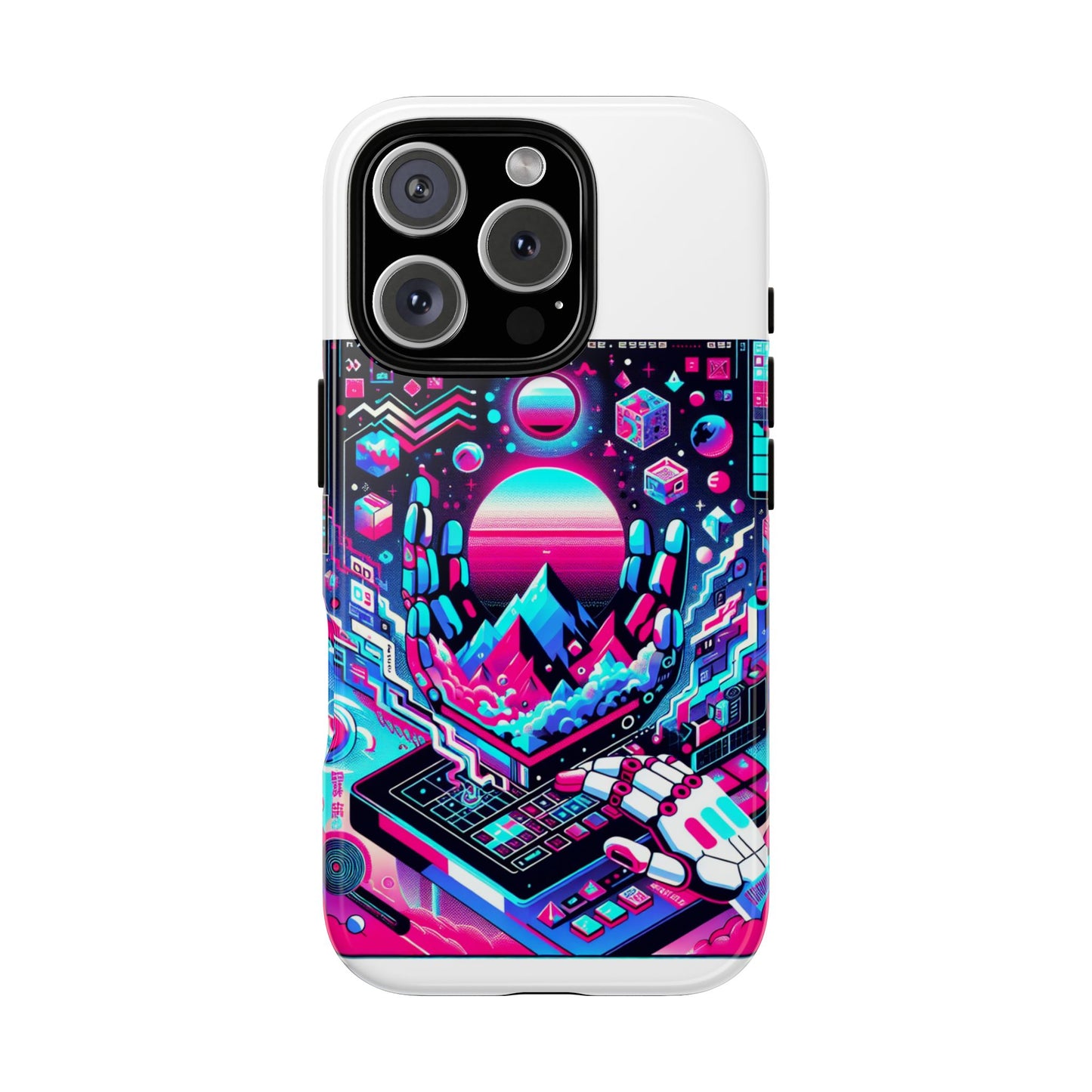 ratio-proof aura protective phone case with 3d wrap design, uv protection, and shock absorption for anime and comic culture fans