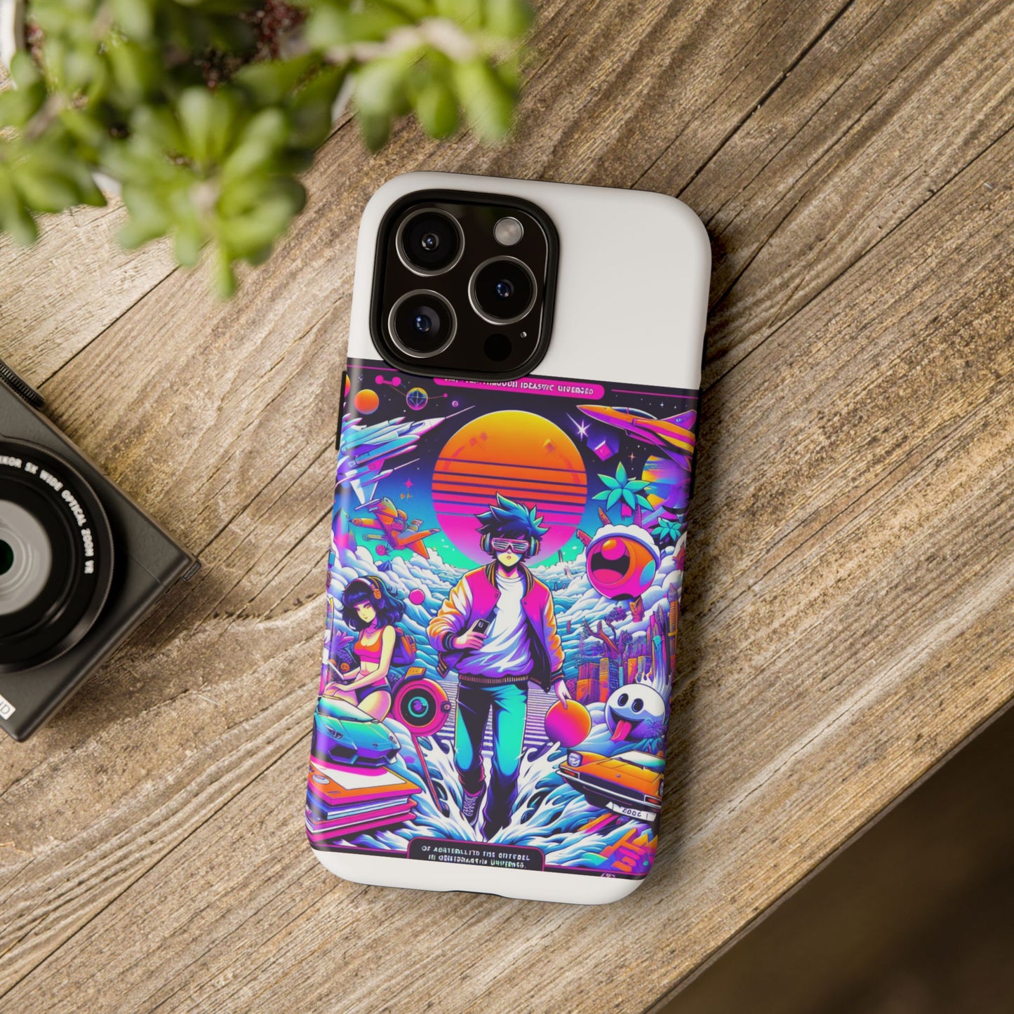 skibidiverse traveller protective phone case with 3d wrap design, durable uv protection, shock absorption for anime and comic culture fans