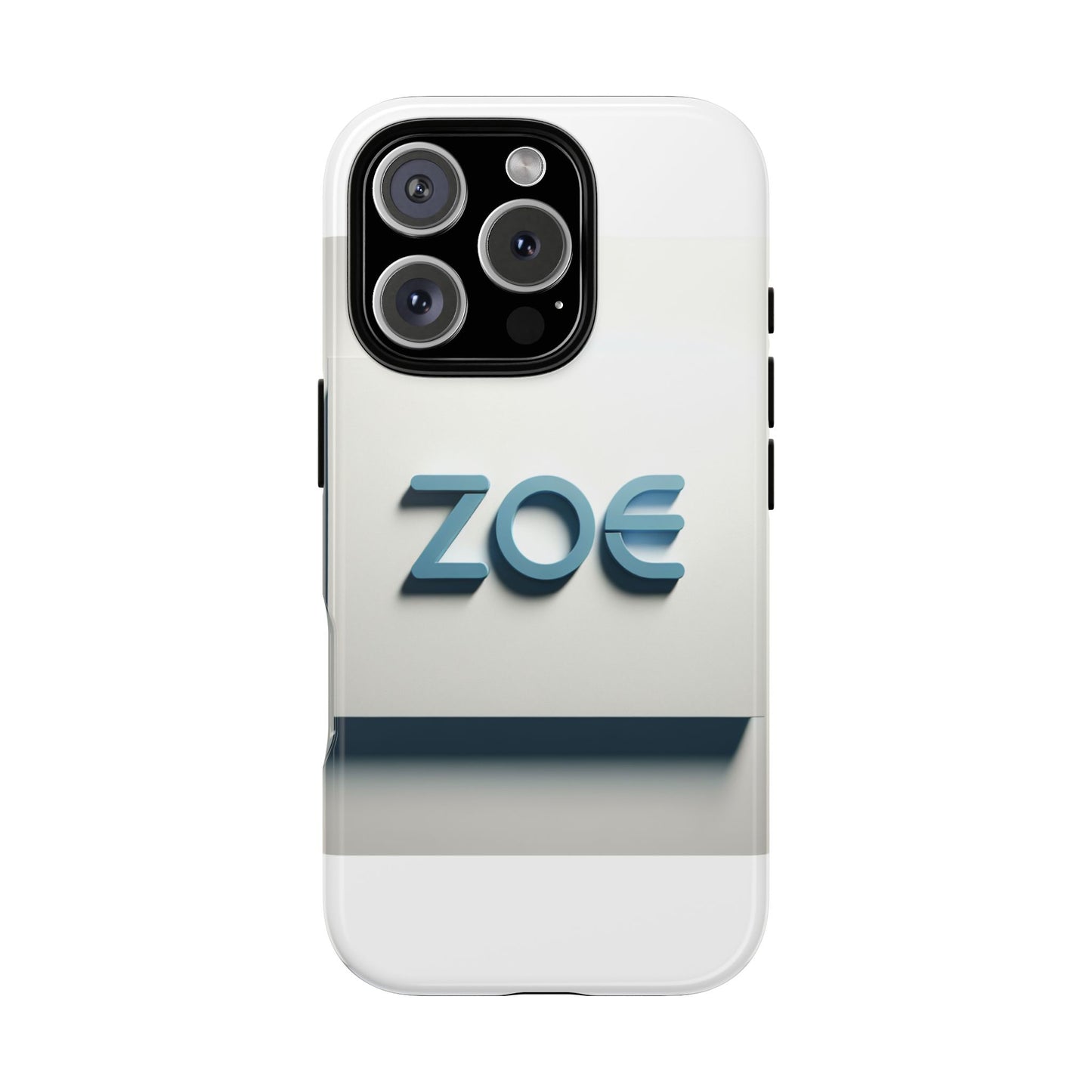 vibrant 3d lettering phone case in blue design for stylish protection compatible with iphone 13, 14, 15 & 16 – all models including pro, pro max & plus