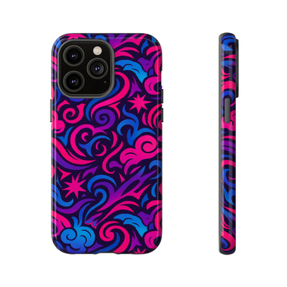 Vibrant 3D Abstract Swirl Phone Case for Creative Individuals – Stylish Protection for Smartphones Compatible with iPhone 13, 14, 15 & 16 – all models including Pro, Pro Max & Plus