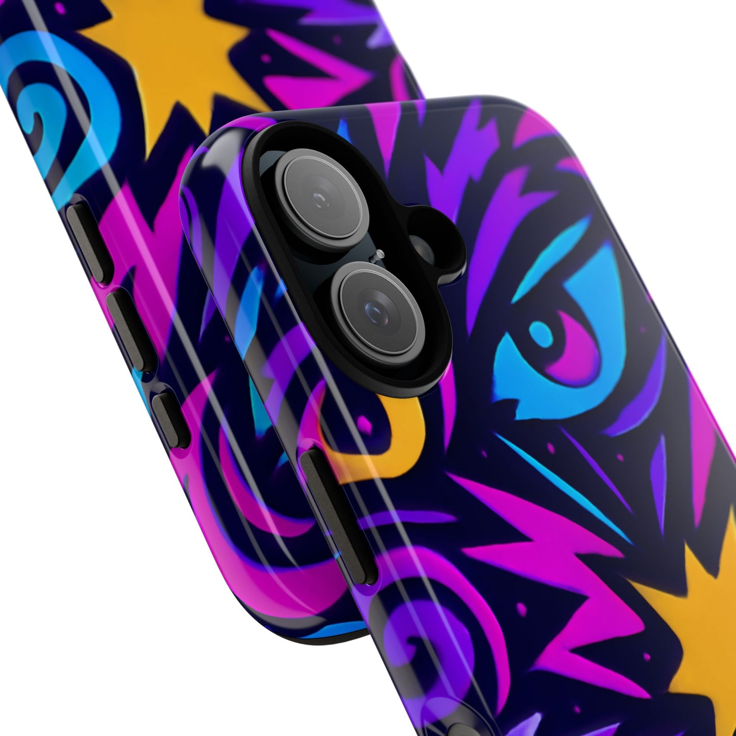 vibrant multicolour 3d wrap phone case for stylish protection and unique expression – compatible with iphone 13, 14, 15 & 16 – all models including pro, pro max & plus