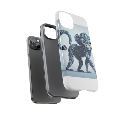 Vibrant 3D Wrap Protective Phone Case with Unique Monkey Design – Stylish Accessory for Men and Women Compatible with iPhone 13, 14, 15 & 16 – all models including Pro, Pro Max & Plus