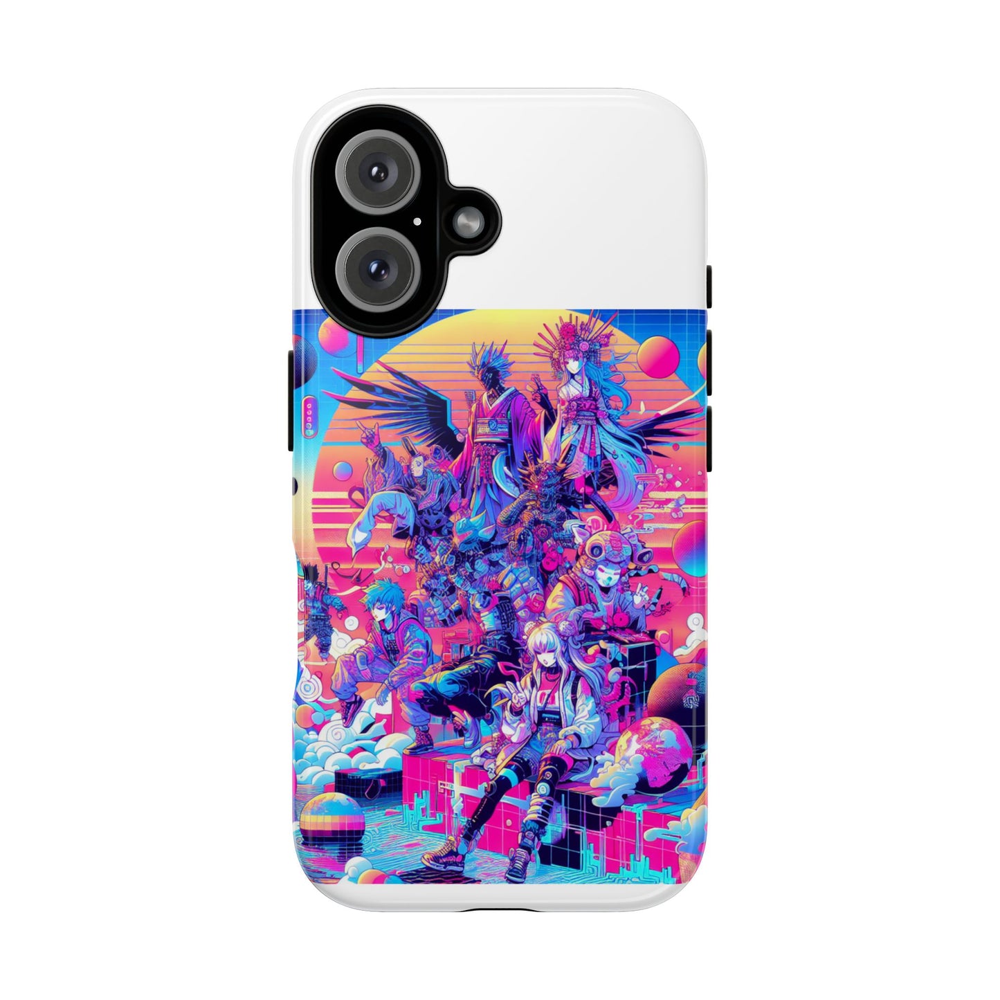 zero npc energy vibrant 3d protective phone case for anime lovers