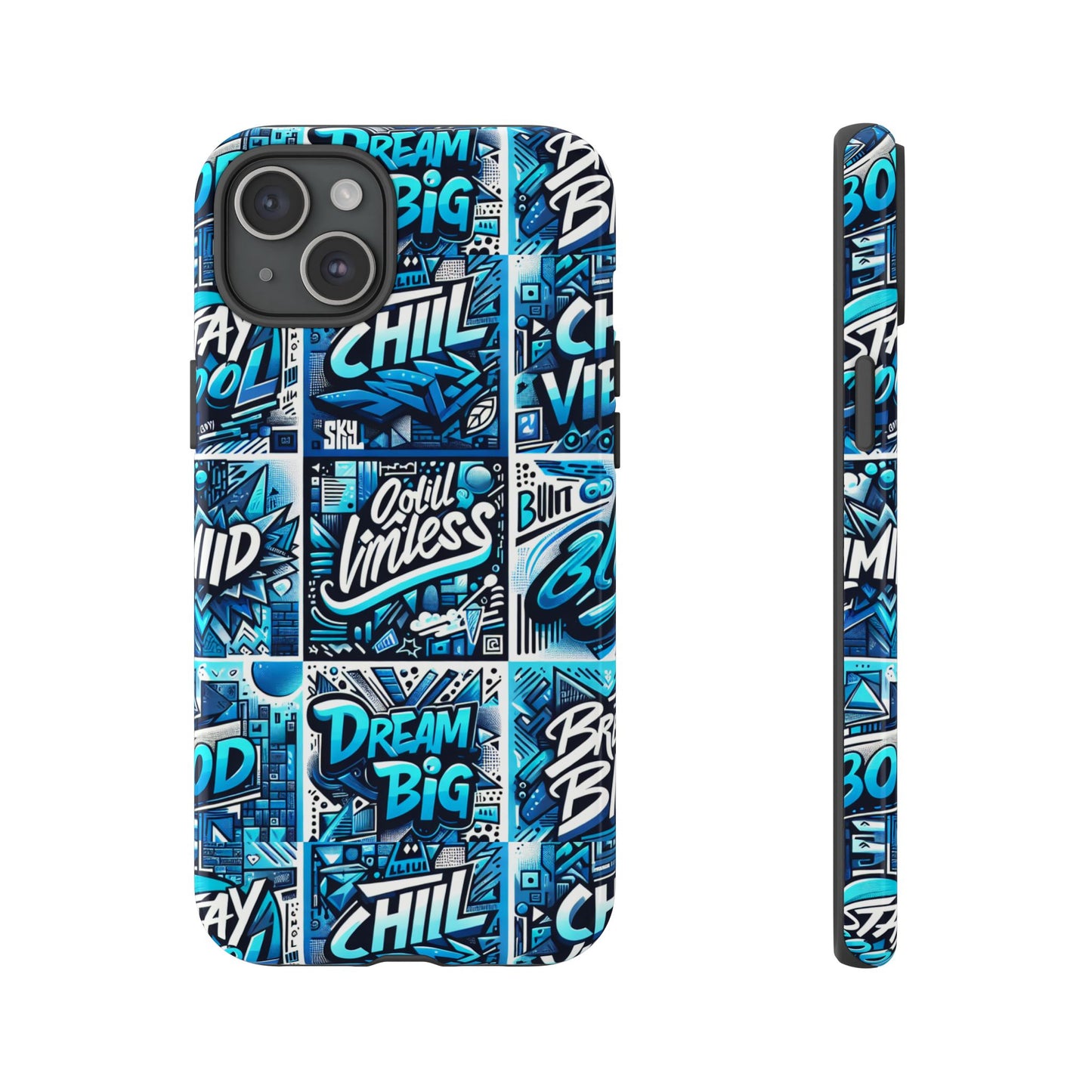 blue pattern image 27 phone case for mobile phones shockproof protective cover with 3d wrap design anime comic style for men women and teenagers