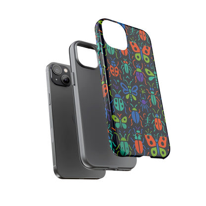 Vibrant 3D Insect Phone Case Colourful Stylish Protective Cover Unique Design for Men and Women Compatible with iPhone 13, 14, 15 & 16 – all models including Pro, Pro Max & Plus