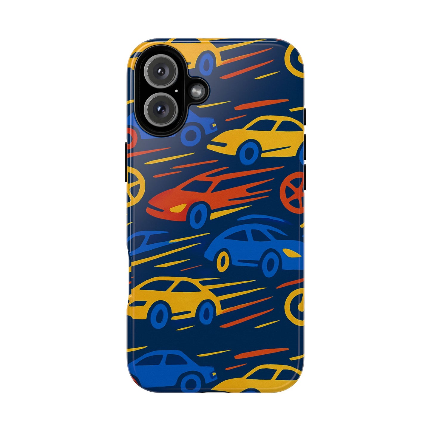 vibrant 3d car design protective phone case for smartphones stylish accessory for expressive individuals compatible with iphone 13, 14, 15 & 16 – all models including pro, pro max & plus