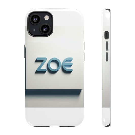 Vibrant 3D Lettering Phone Case in Blue Design for Stylish Protection Compatible with iPhone 13, 14, 15 & 16 – all models including Pro, Pro Max & Plus
