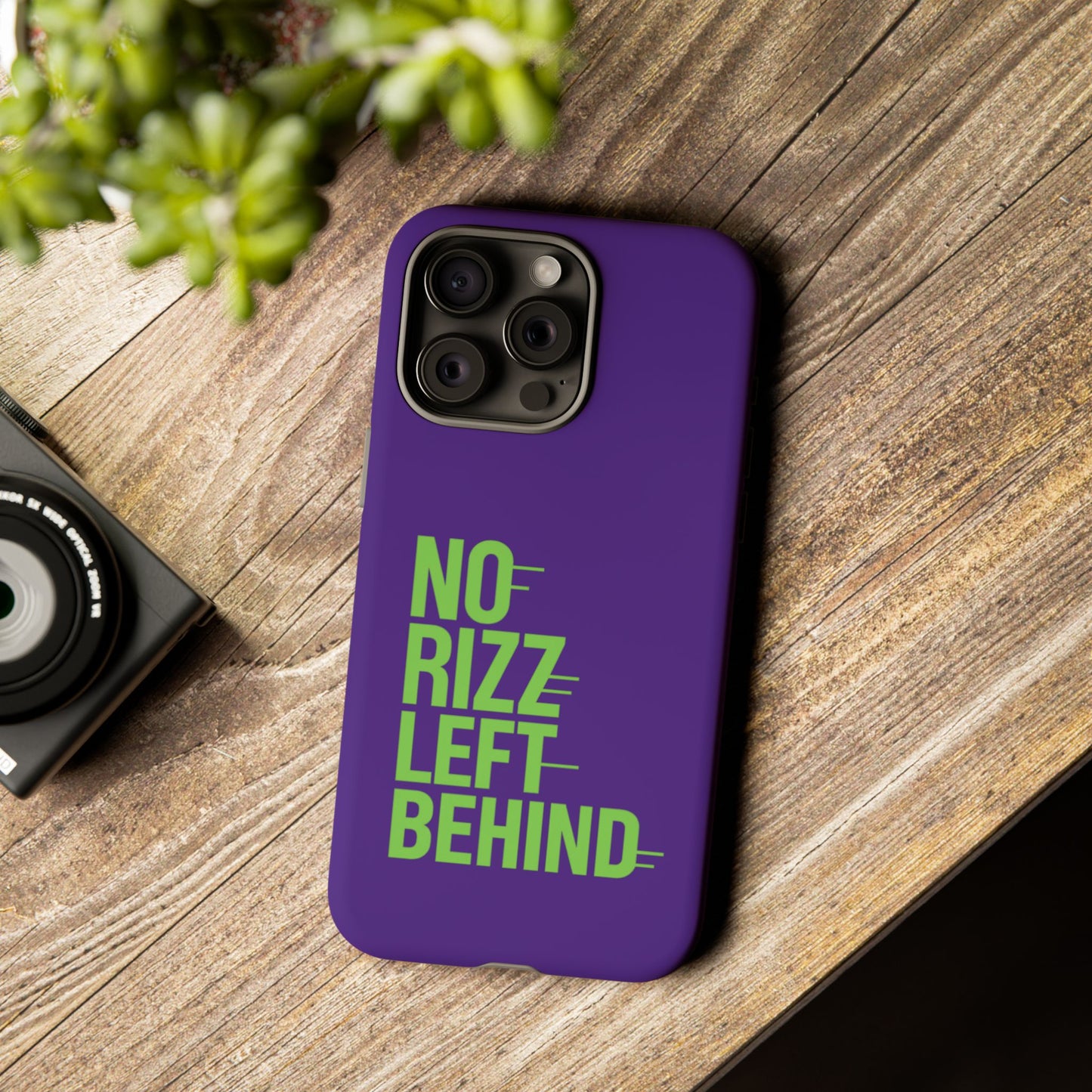tough phone case - no rizz left behind - durable, stylish protection for active lifestyles - impact-resistant, dual layer, shock-absorbing tpu - perfect gift for tech lovers