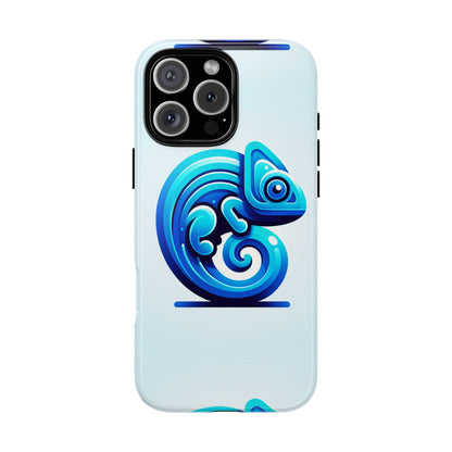 Cool Blue Animal Create 6 Phone Case with 3D Wrap Shockproof TPU Cover for Kids and Teenagers, Anime and Comic Inspired Design