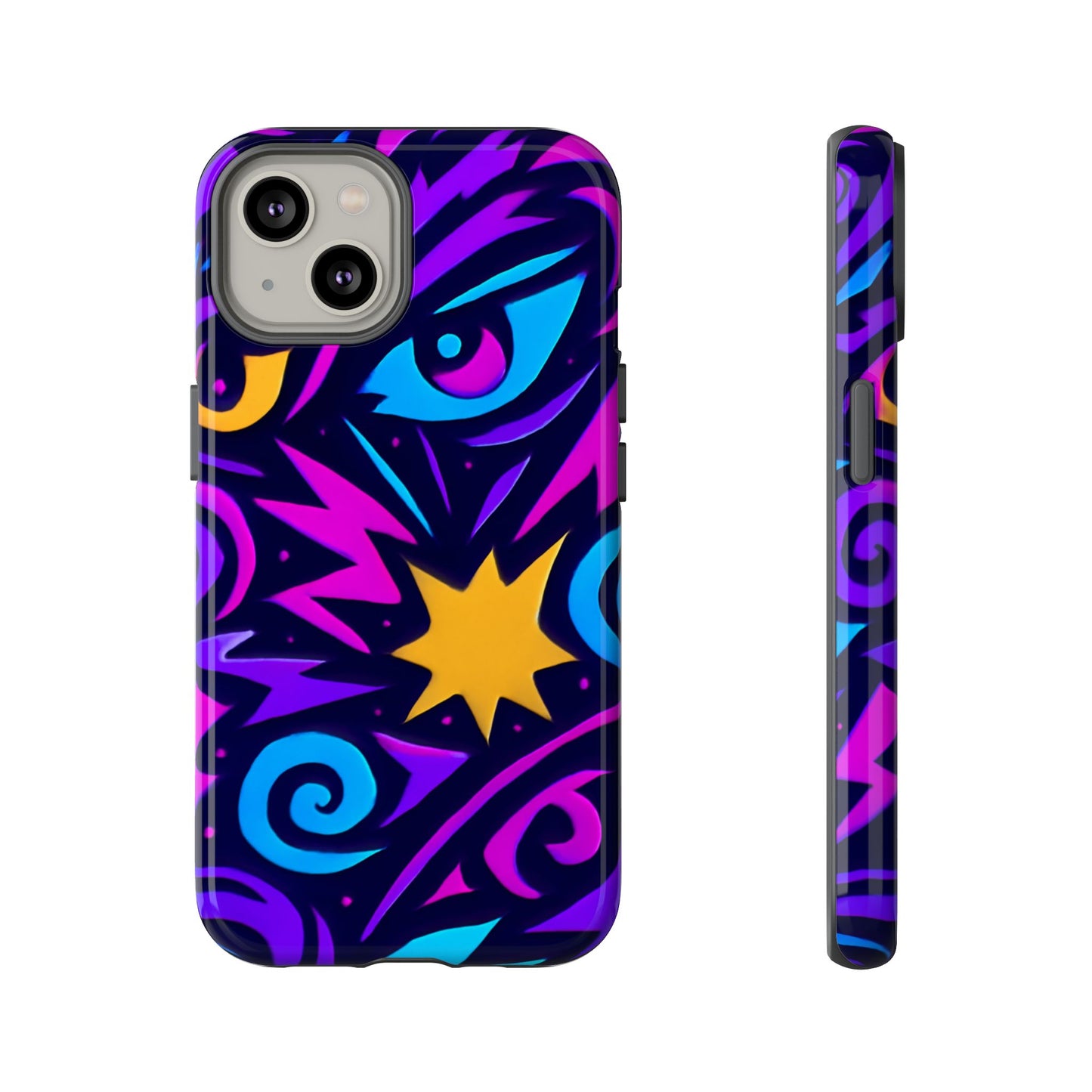 vibrant multicolour 3d wrap phone case for stylish protection and unique expression – compatible with iphone 13, 14, 15 & 16 – all models including pro, pro max & plus