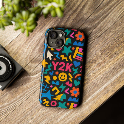 Vibrant Y2K Design 3D Wrap Protective Phone Case for Unique Style and Fashion Accessory Compatible with iPhone 13, 14, 15 & 16 – all models including Pro, Pro Max & Plus