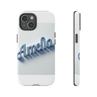 Vibrant 3D Lettering Phone Case in Blue for Self-Expression and Style Compatible with iPhone 13, 14, 15 & 16 – all models including Pro, Pro Max & Plus