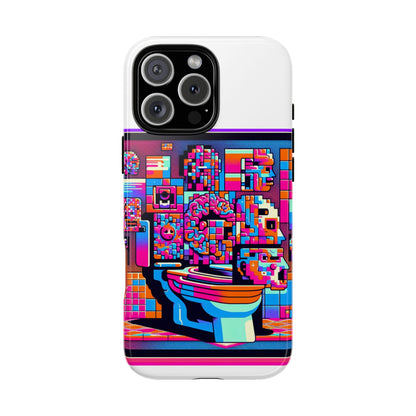 Toilet Head Big Brain 3D Wrap Protective Phone Case for Anime Lovers, Durable TPU Silicone, UV Protected, Stylish Gift for Birthdays and Holidays