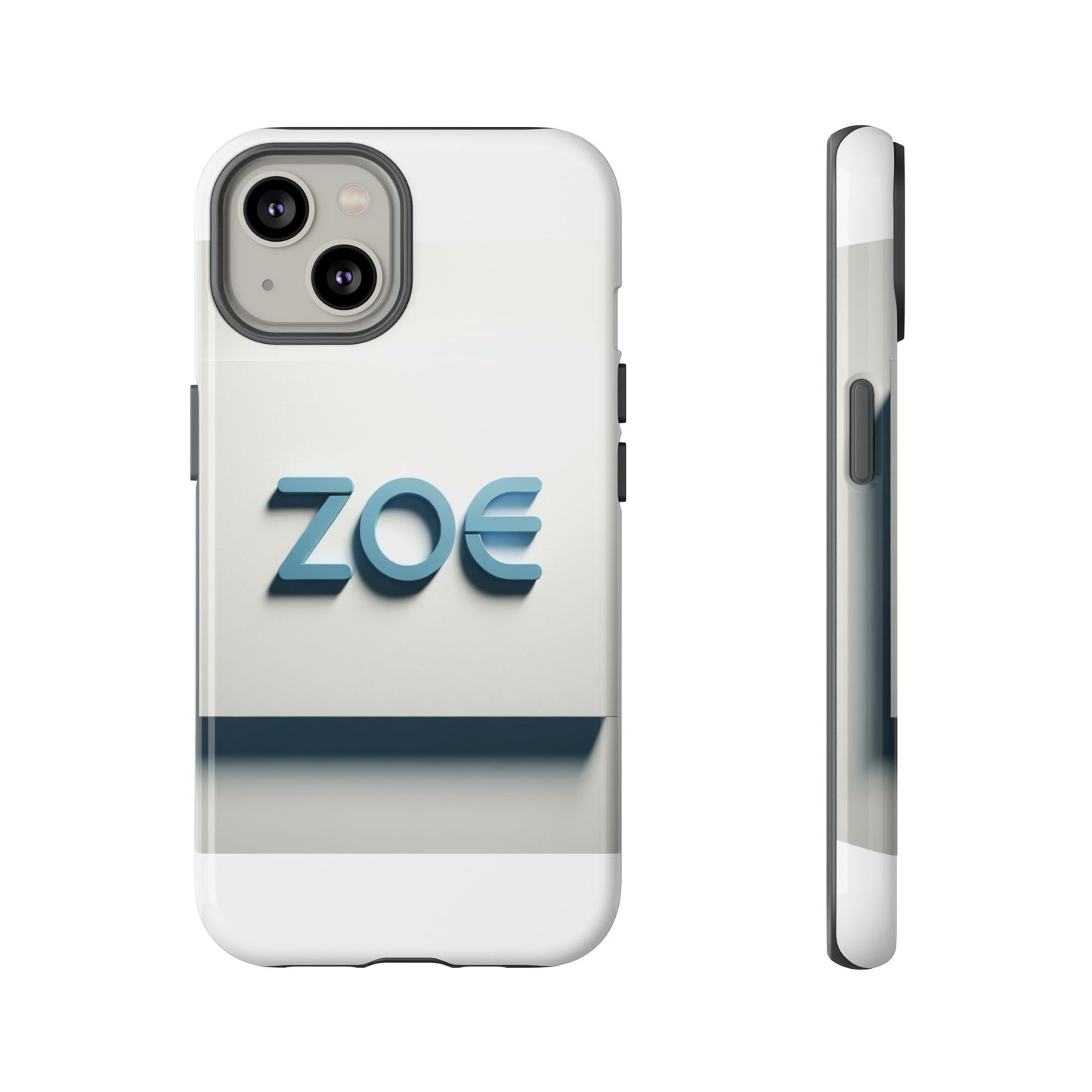 vibrant 3d lettering phone case in blue design for stylish protection compatible with iphone 13, 14, 15 & 16 – all models including pro, pro max & plus