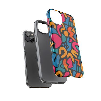 Vibrant Multicolour Abstract 3D Wrap Phone Case for Stylish Protection, Unisex Smartphone Cover, Compatible with iPhone 13, 14, 15 & 16 – all models including Pro, Pro Max & Plus