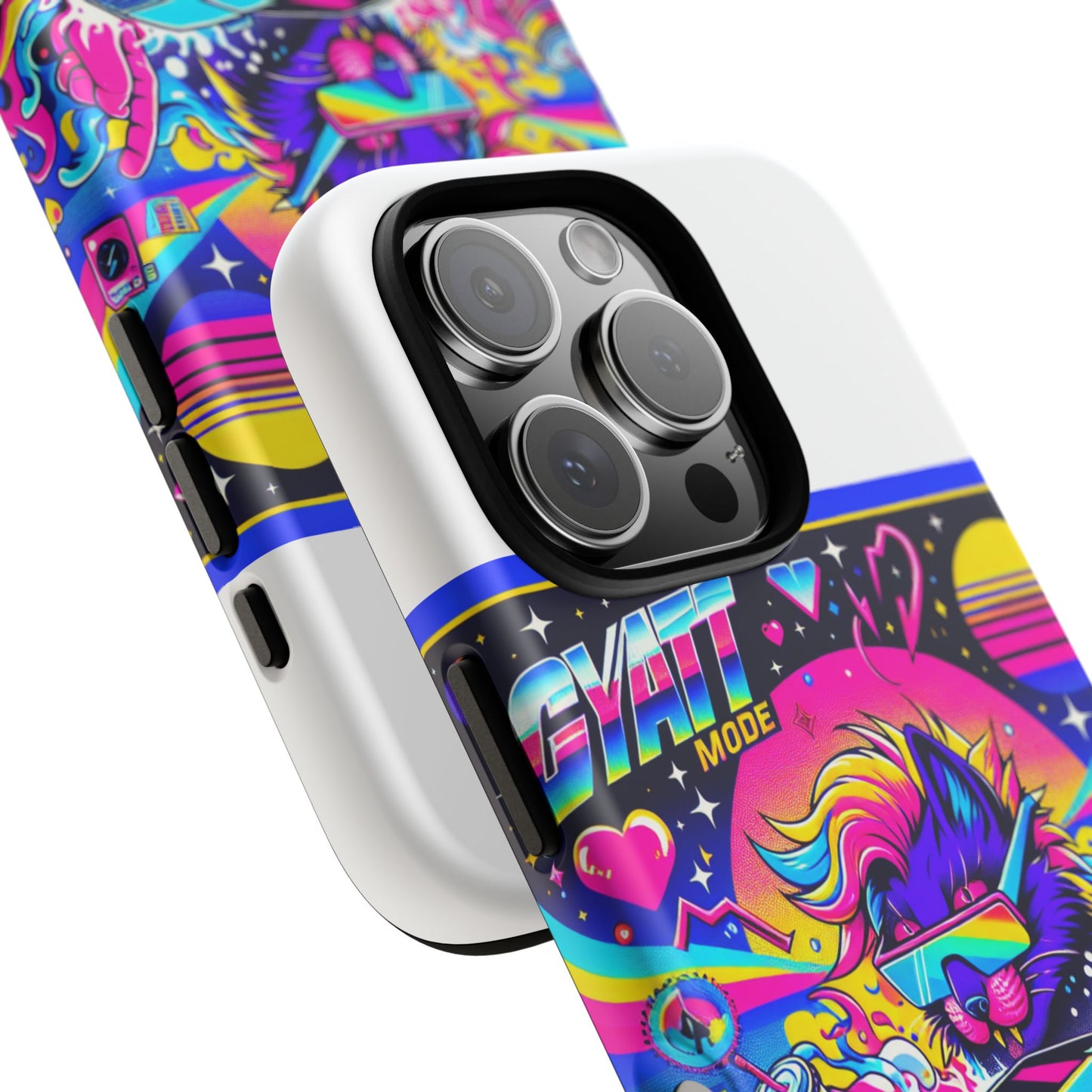 gyatt mode turbo 3d wrap protective phone case for anime fans, durable tpu silicone, uv protected, shock absorption, glossy or matte finish, unique gift idea