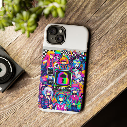 Rizzception Unlocked 3D Wrap Protective Phone Case for Anime Lovers