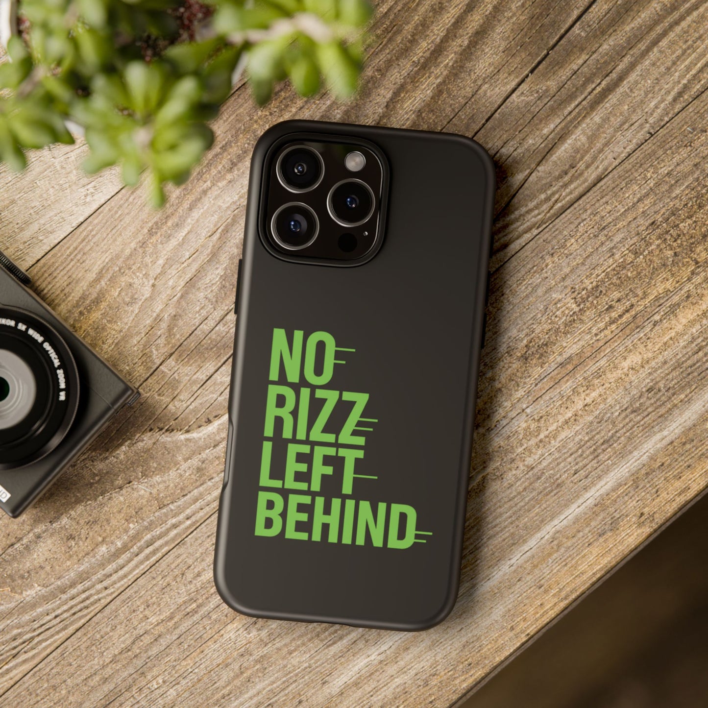 tough cases - no rizz left behind phone case for trendy protection